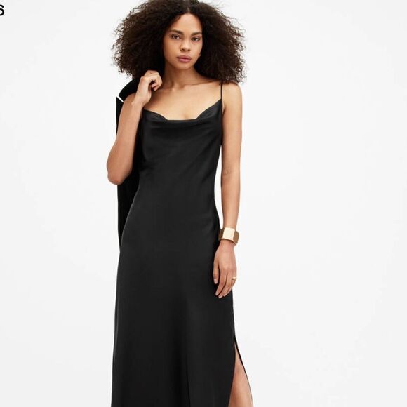 ALLSAINTS Hera Myla Slip Dress Medium $199 NTW - Picture 1 of 9